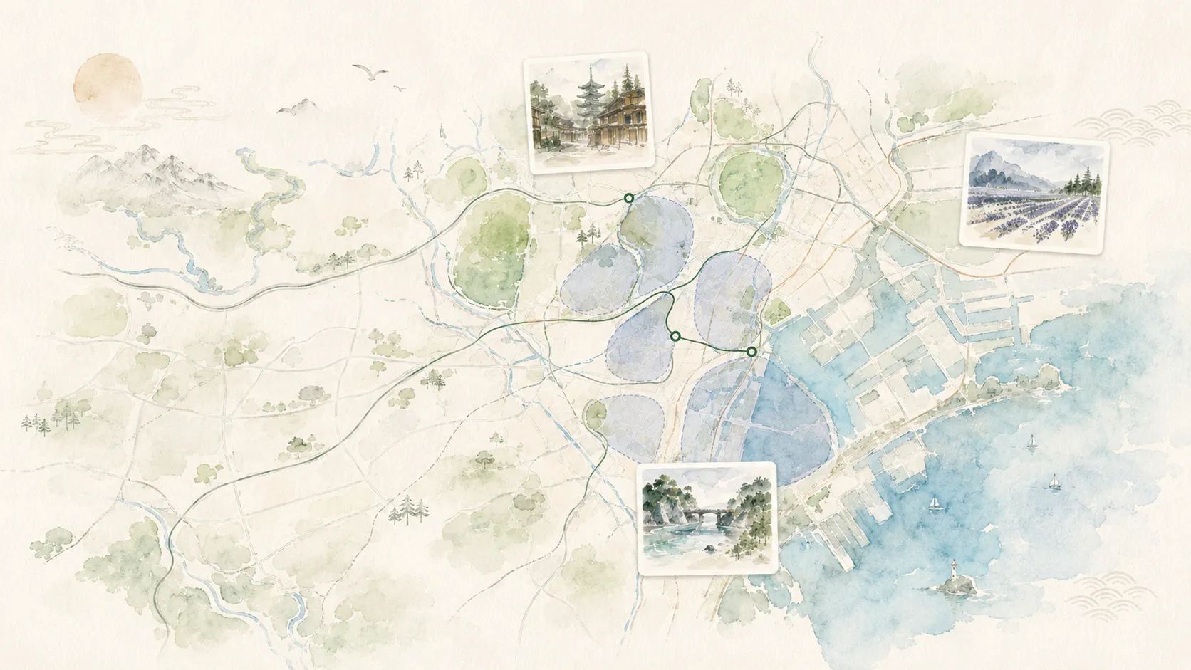 DangoTravel map preview for custom Japan trip planning